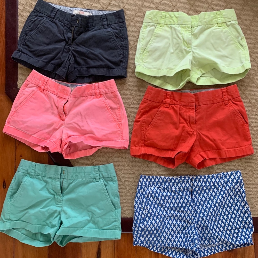 4” J. Crew Chino Shorts Women (Coral Pink)